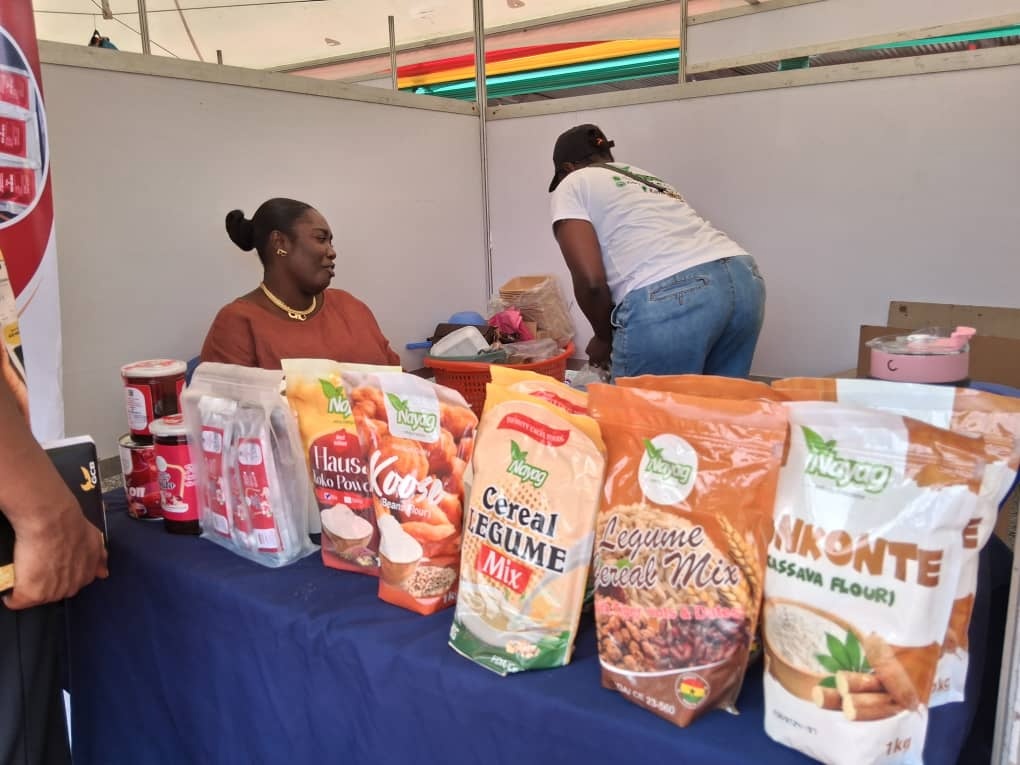 Exhibited local products at the launch