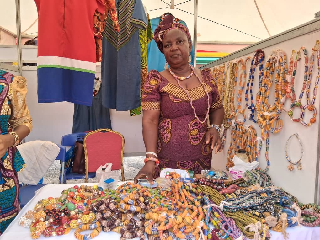 Some exhibited local products at the launch