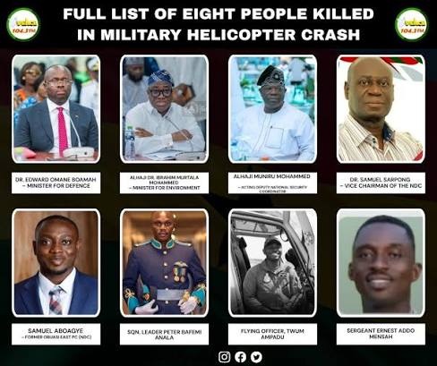PREZ. MAHAMA PRESENTS SUPPORT PACKAGE TO FAMILIES OF HELICOPTER CRASH VICTIMS