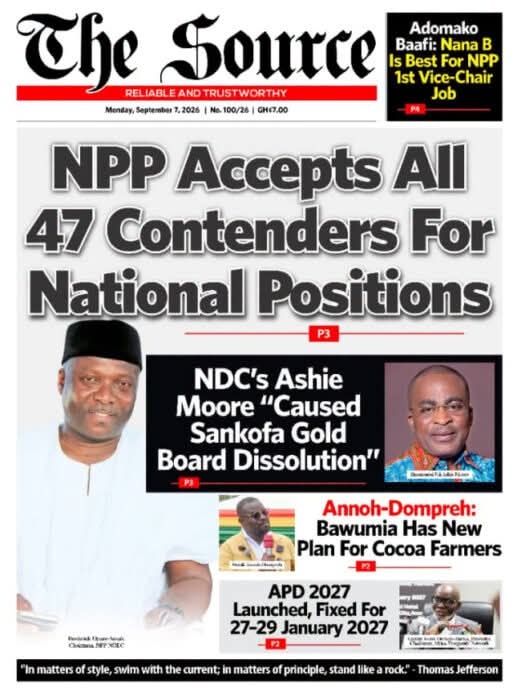 Newspaper Headlines - Monday, 07/09/26