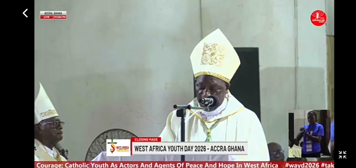 Apostolic Nuncio to Ghana urges West African youth to embrace peace,not hatred