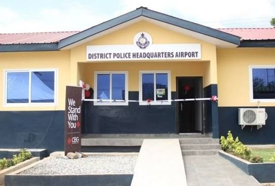Shinefeel Ghana Company Ltd builds and hands over a three-unit office block to Akuse District Police.