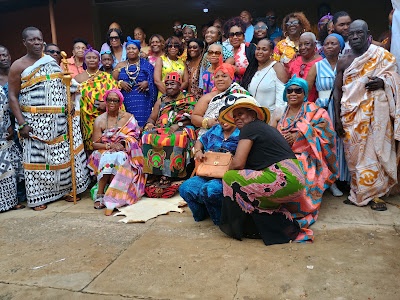 The delegation and chief and elders of Akyem Maase in picture.
